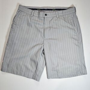 Callaway Mens Golf Shorts Size 36 Grey Pinstriped X-Series Athletic Outdoor Wear